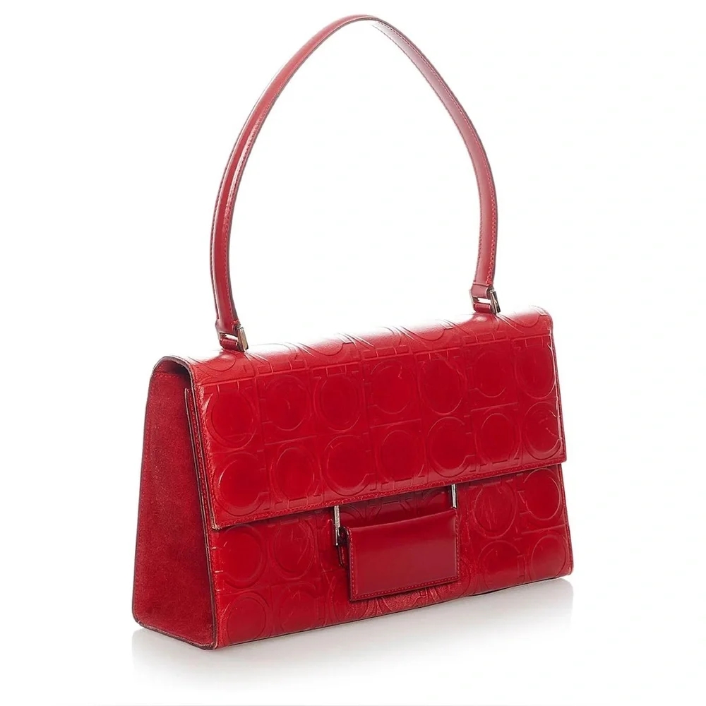 Salvatore Ferragamo Gancini embossed leather bag - Picture 5 of 16